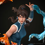 Elemental Warrior Heroine Statue