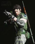 Chris Redfield R.E. Statue