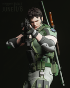 Chris Redfield R.E. Statue