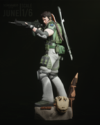 Chris Redfield R.E. Statue