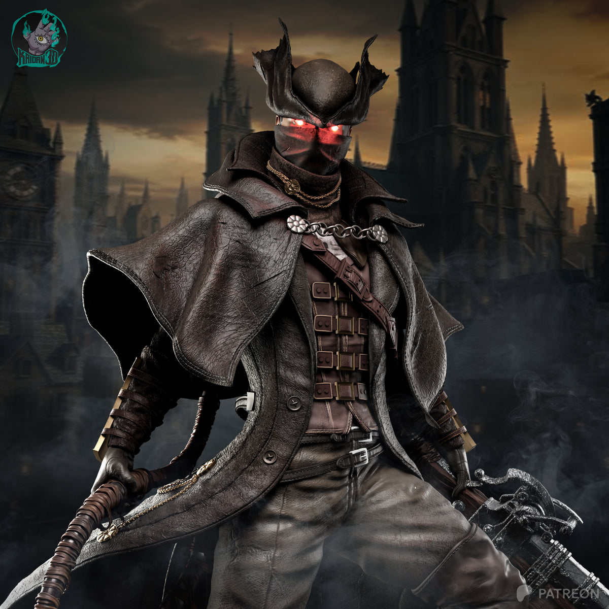 Paleblood Hunter Statue