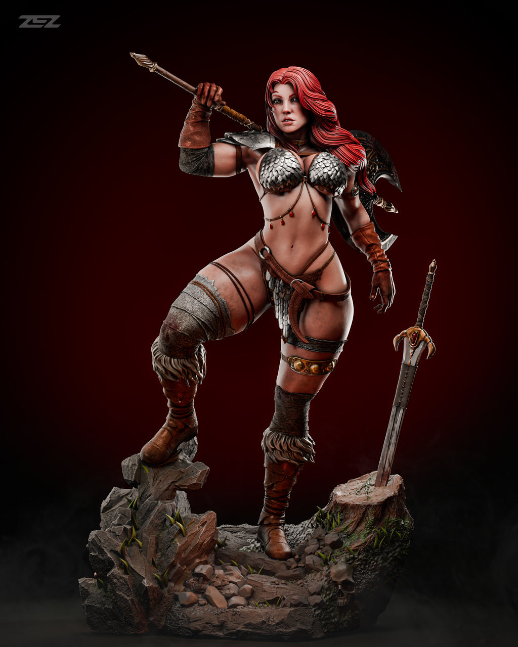 Red Sonja Statue