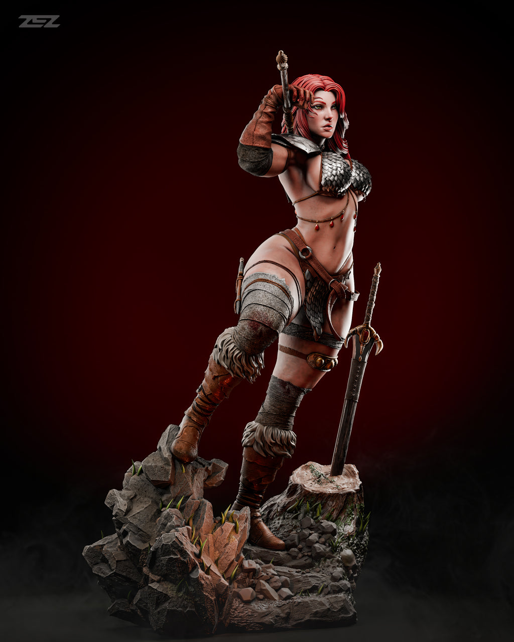 Red Sonja Statue