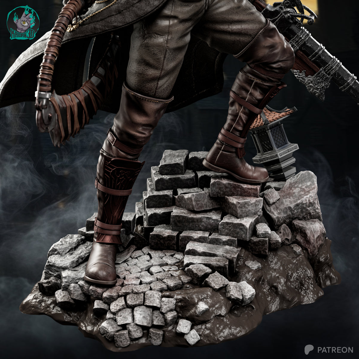Paleblood Hunter Statue