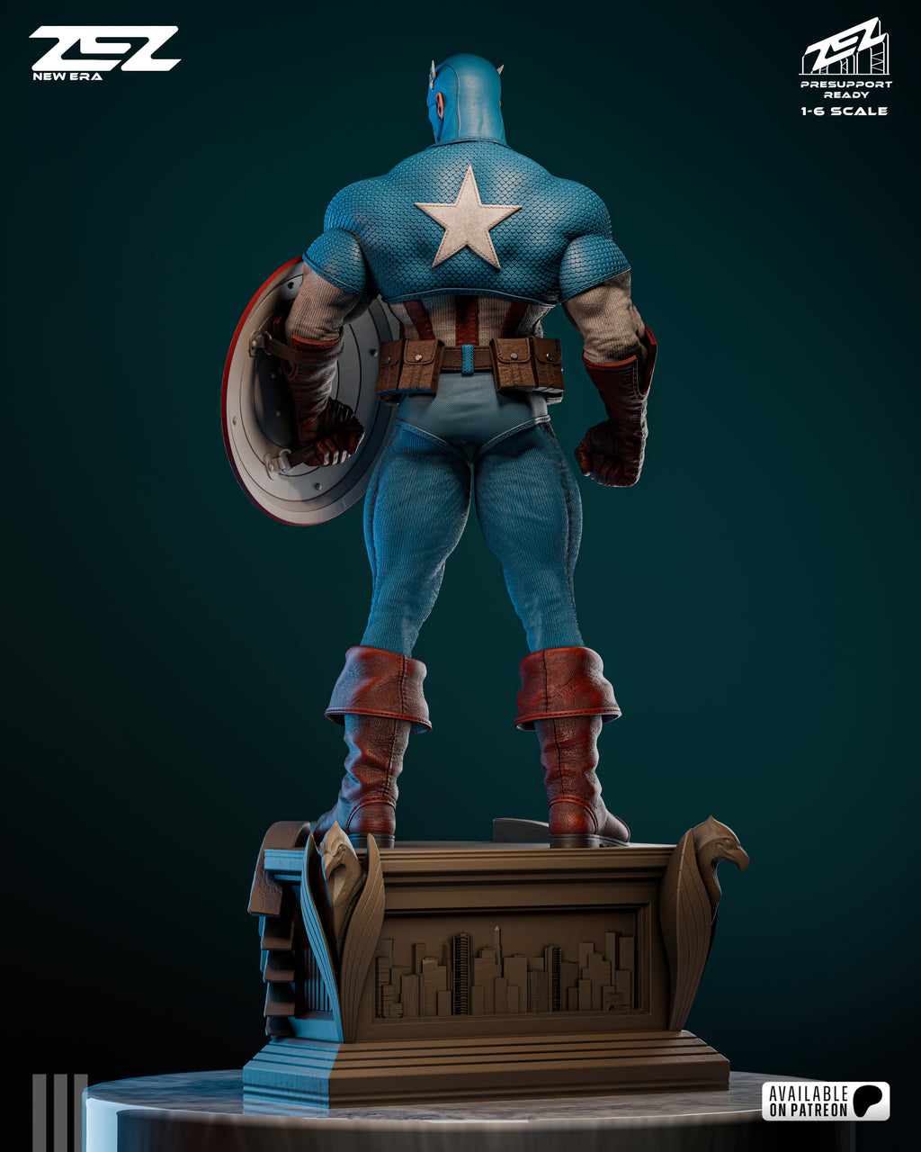 Patriotic Shield Hero Statue
