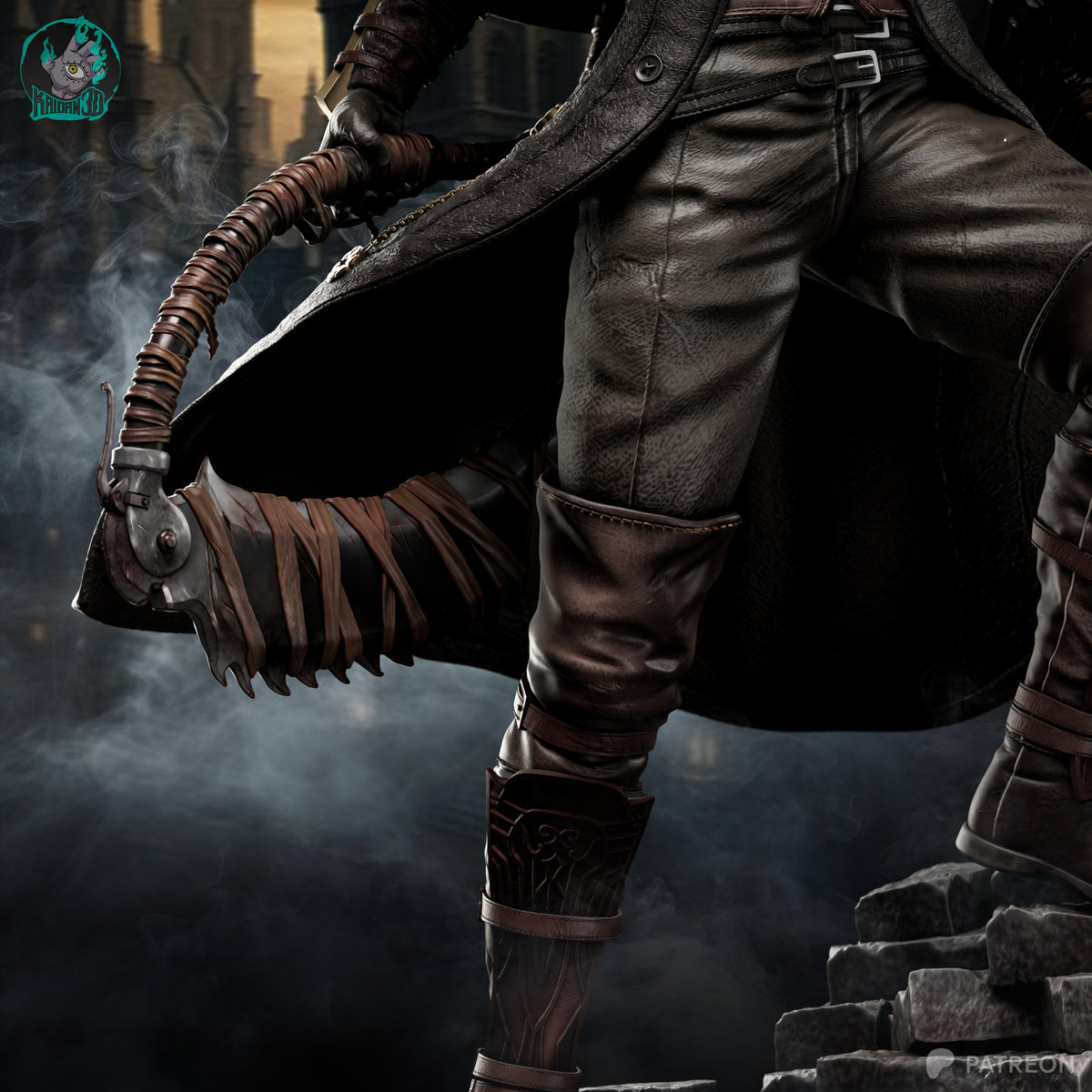 Paleblood Hunter Statue
