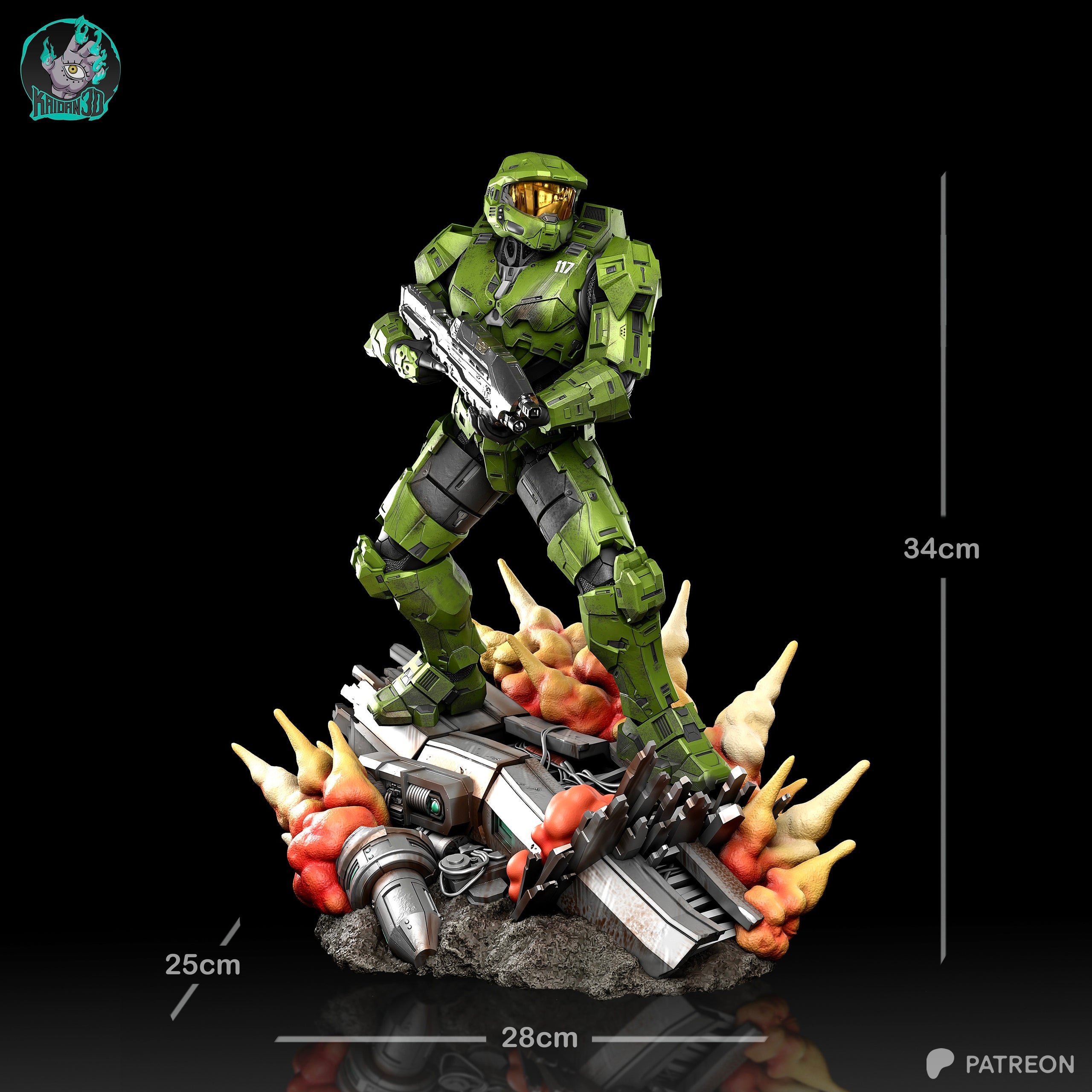 Spartan Super Soldier Statue