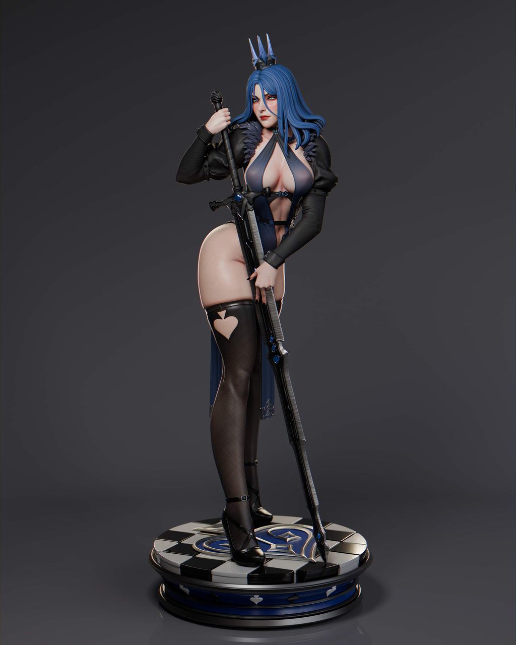 Queen of Spades Statue