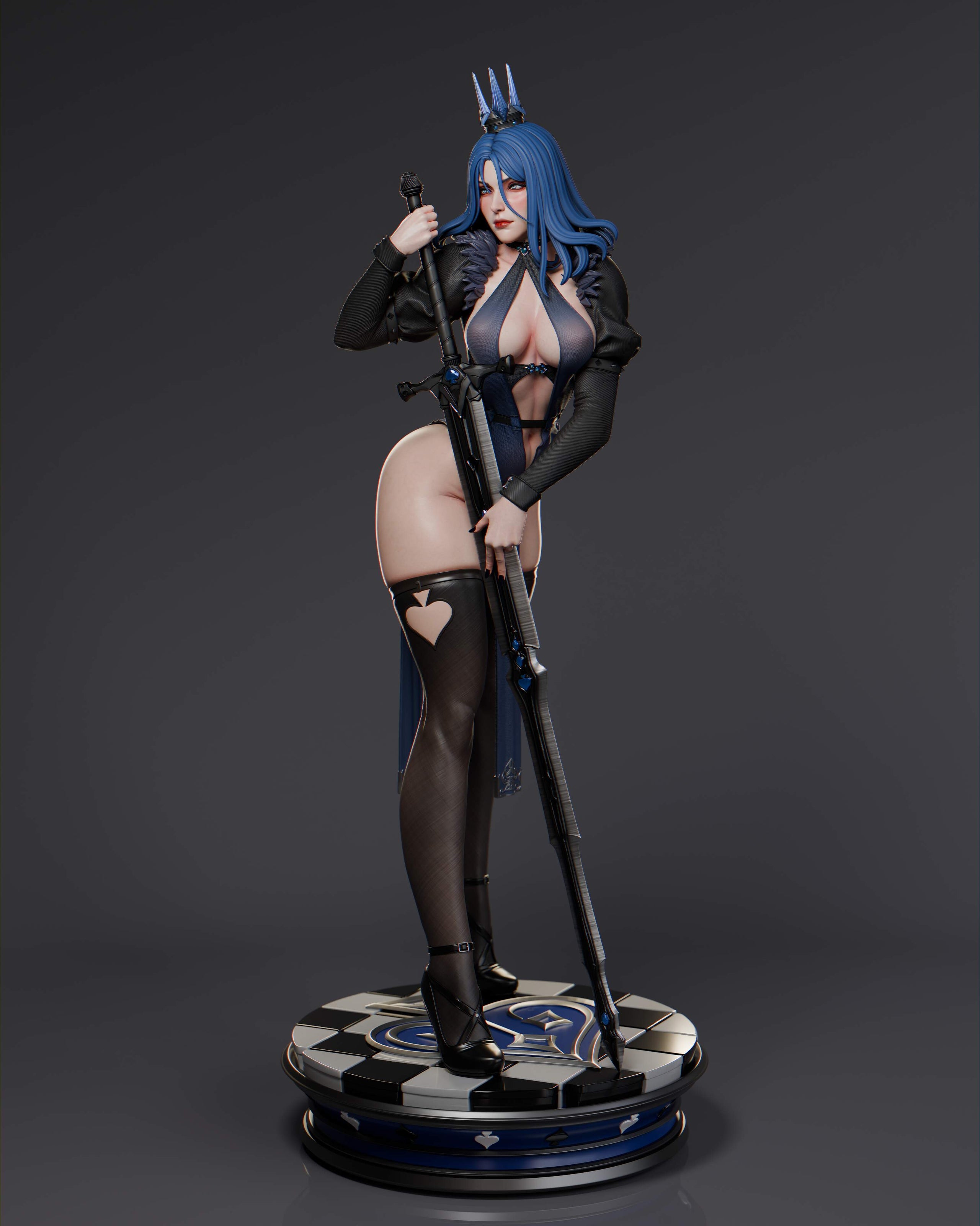 Queen of Spades Statue
