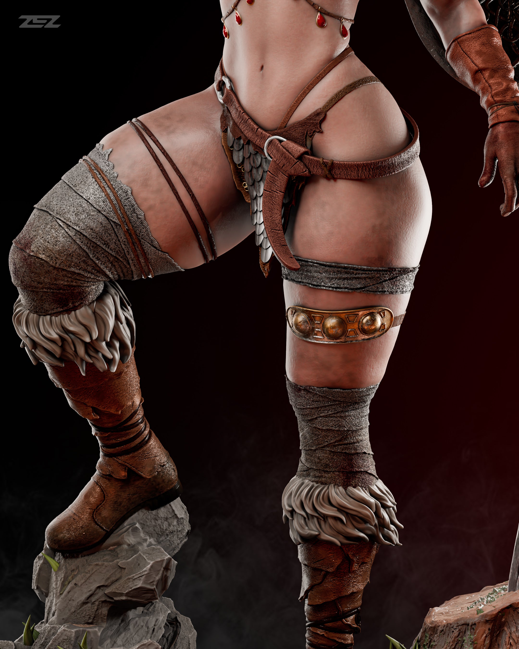 Red Sonja Statue