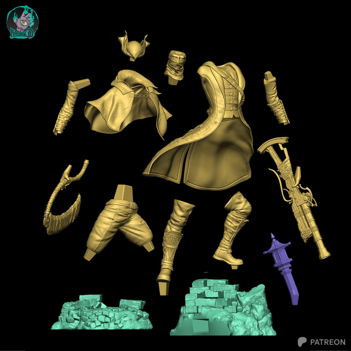 Paleblood Hunter Statue