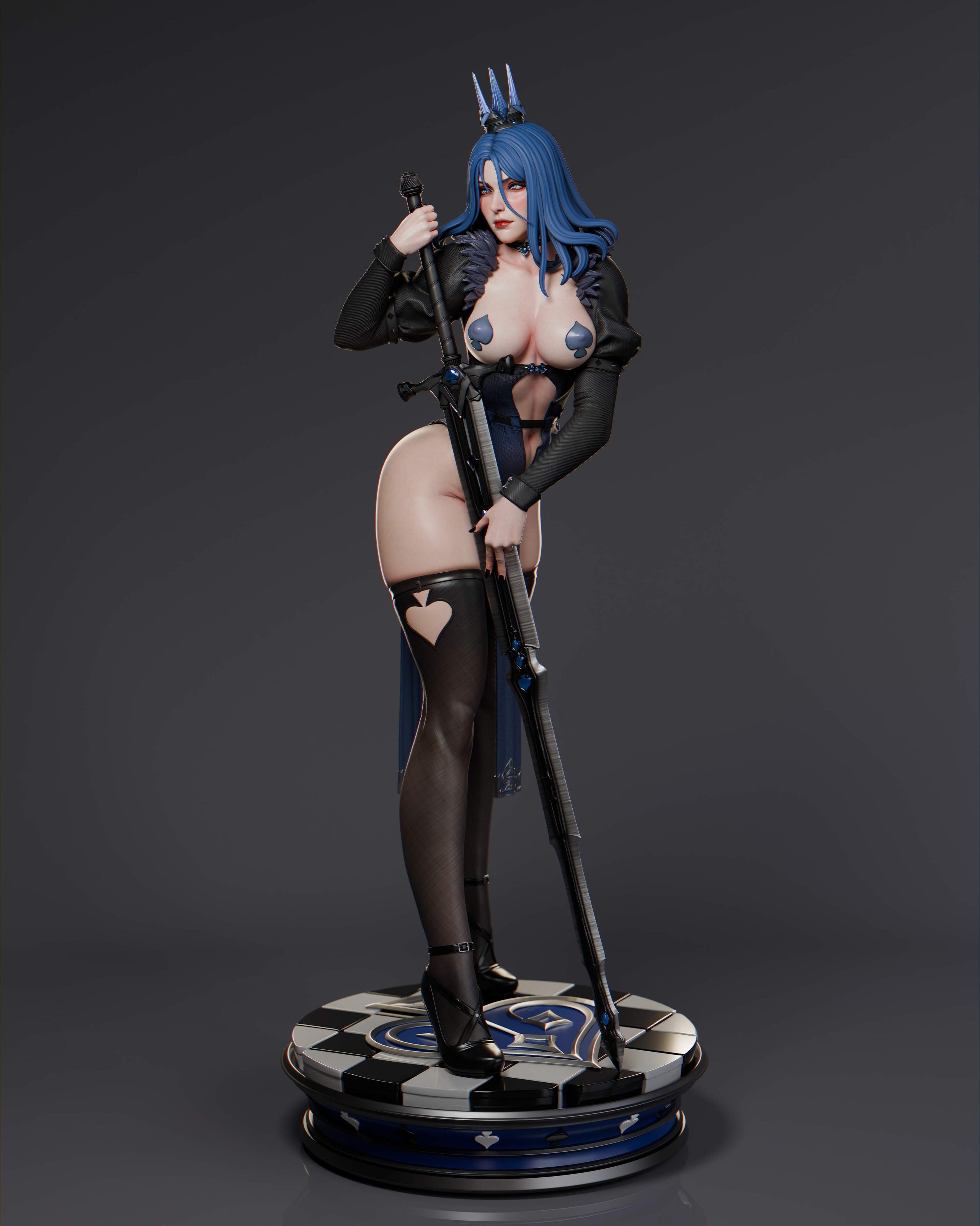 Queen of Spades Statue