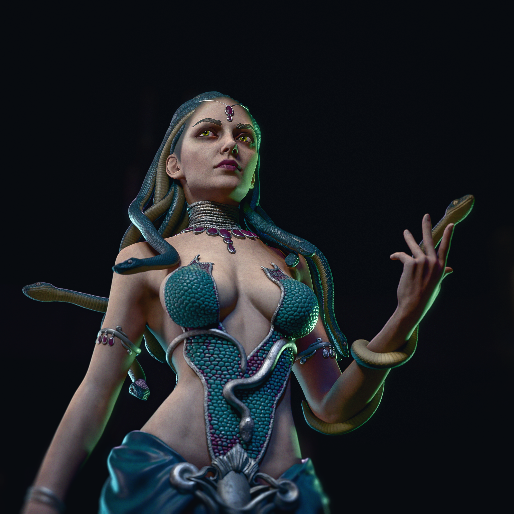 Medusa Serpent Queen Statue