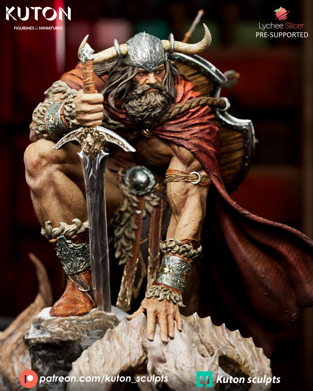 Draven King Statue