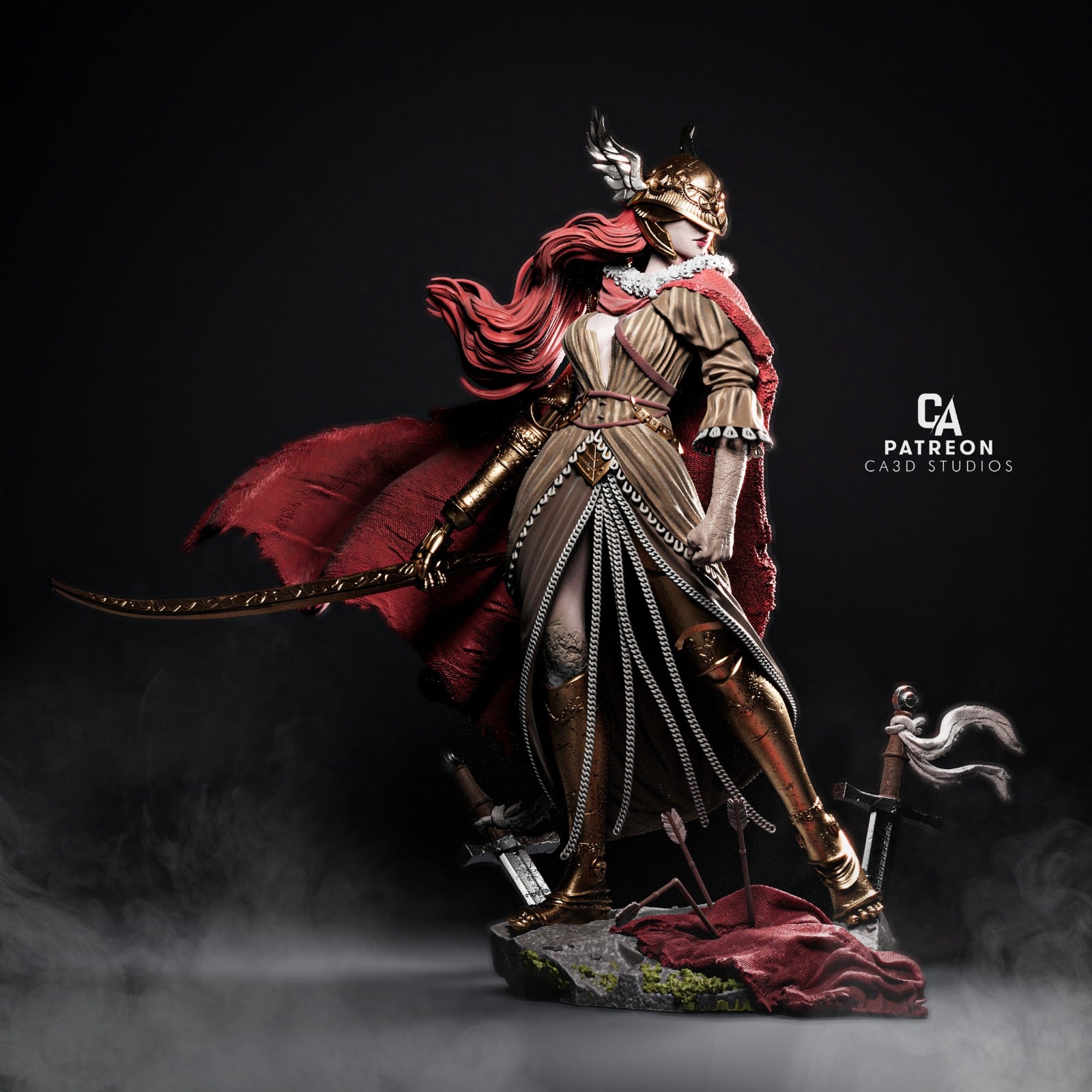 Scarlet Valkyrie Statue