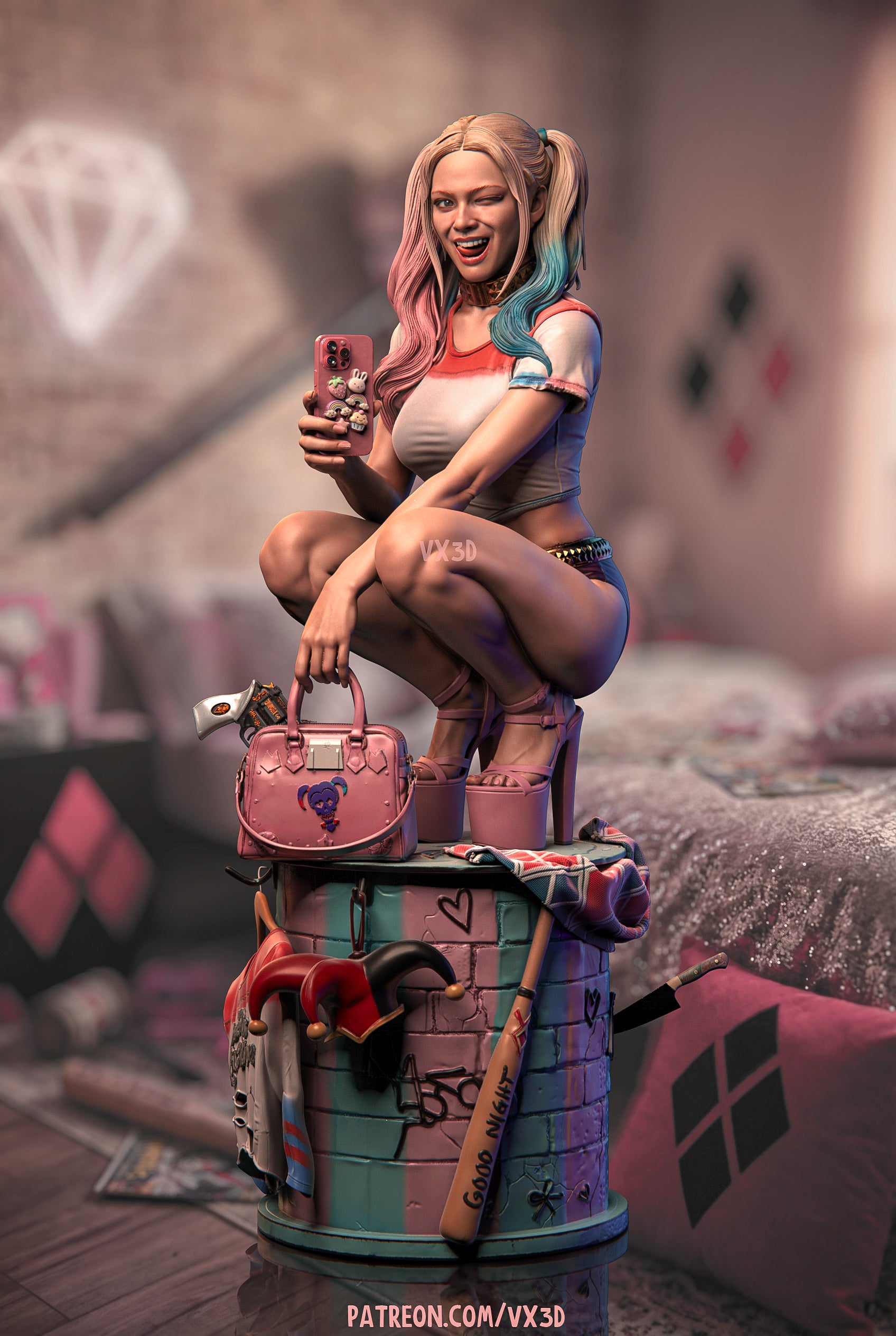 Laughing Mayhem Statue