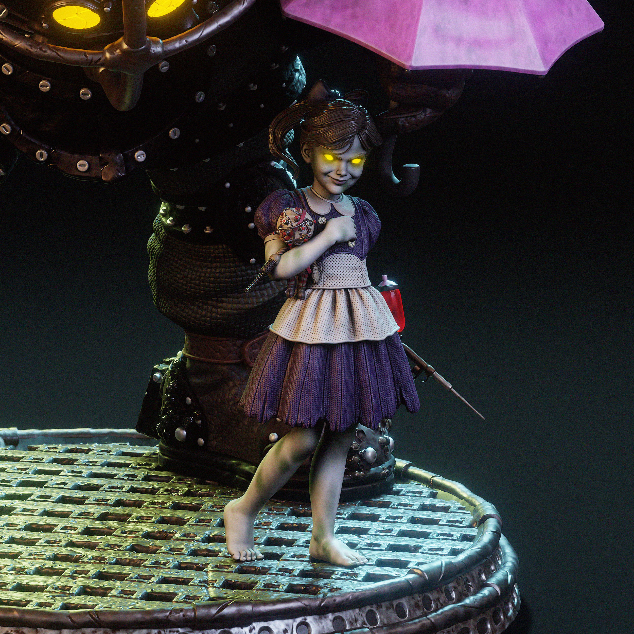Armored Deep-Sea Statue