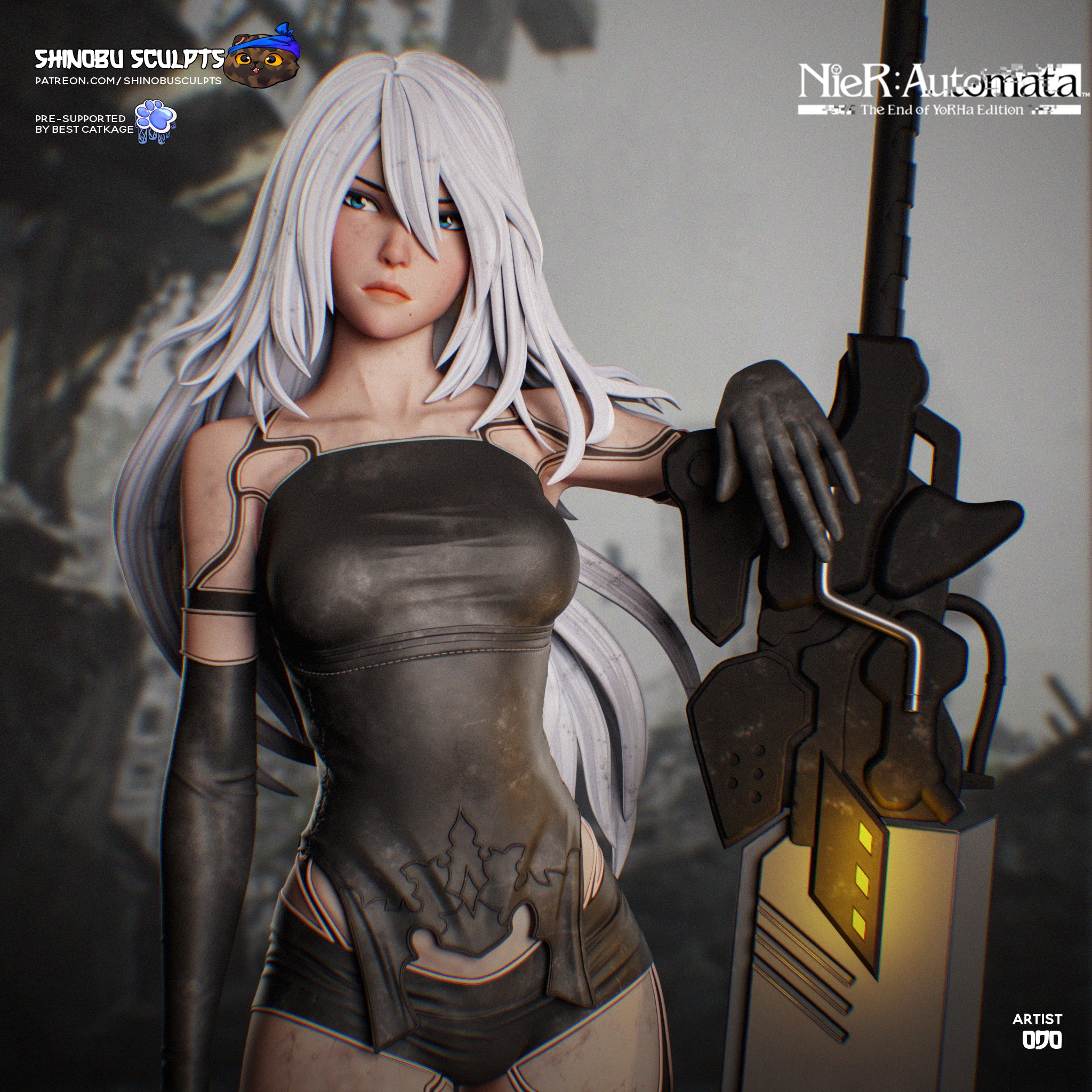 Battle Android Statue