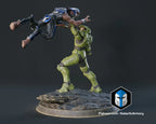 Master Chief vs Jackal Statue