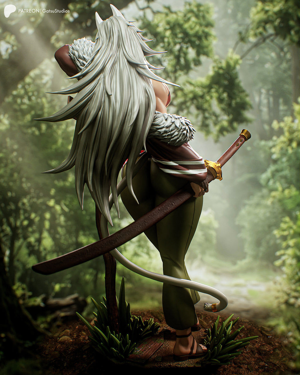 Sword King Fang Statue