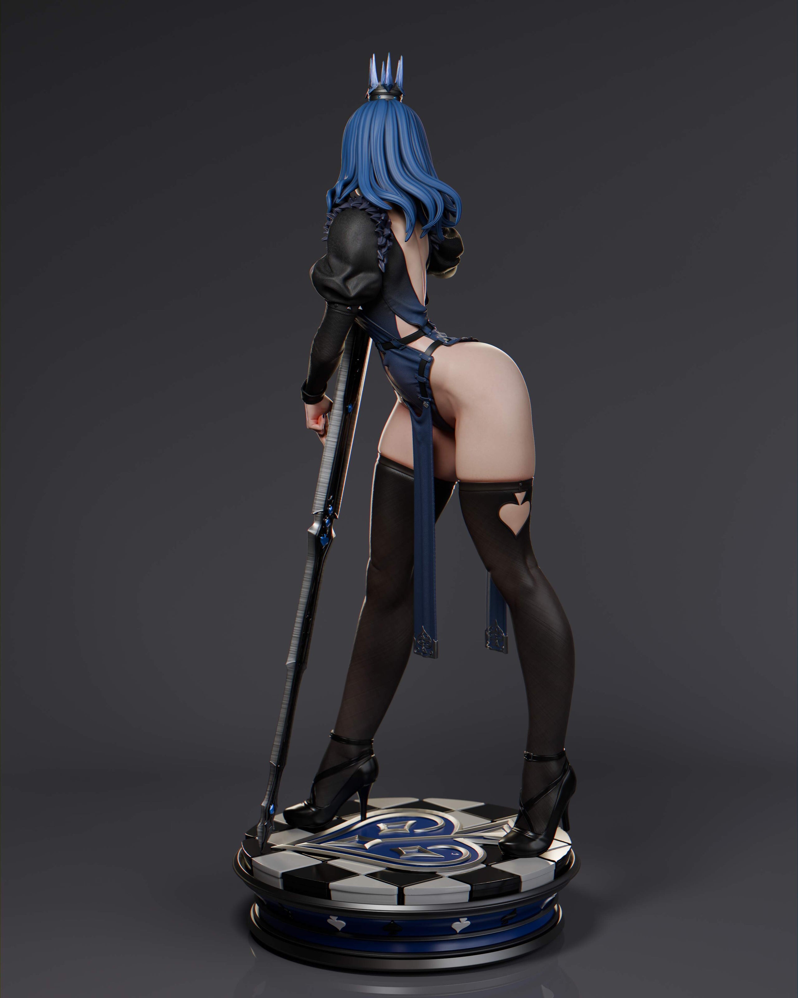 Queen of Spades Statue