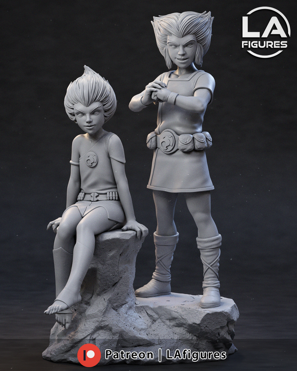 WilyKit & WilyKat Statue