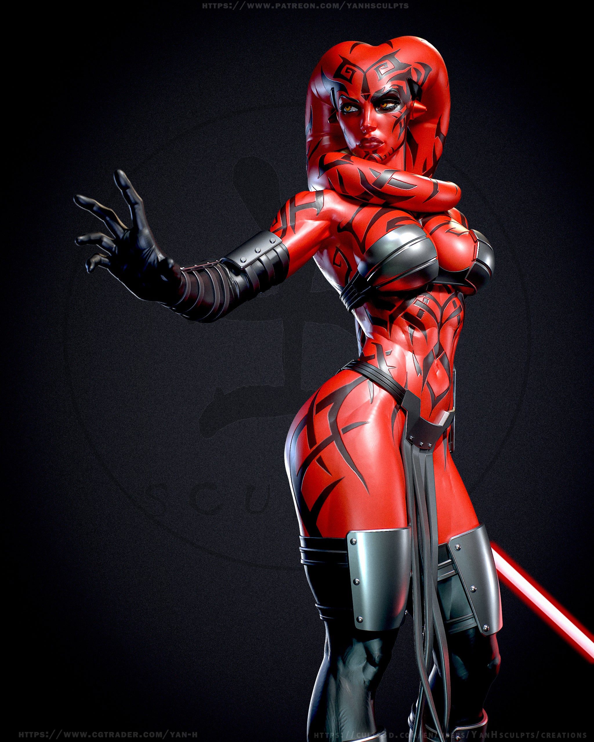 The Crimson Sith Statue
