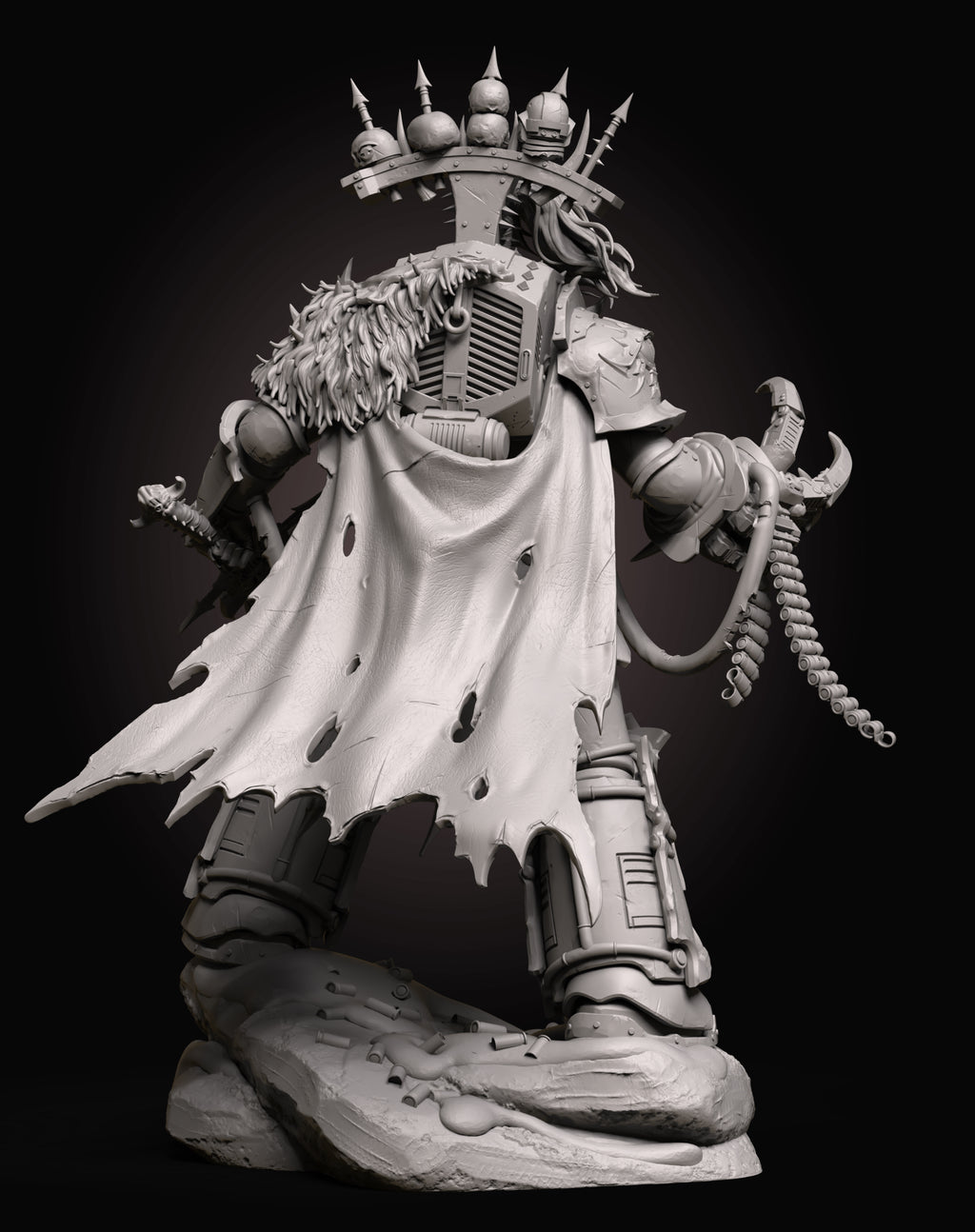 Chaos Warmaster Statue