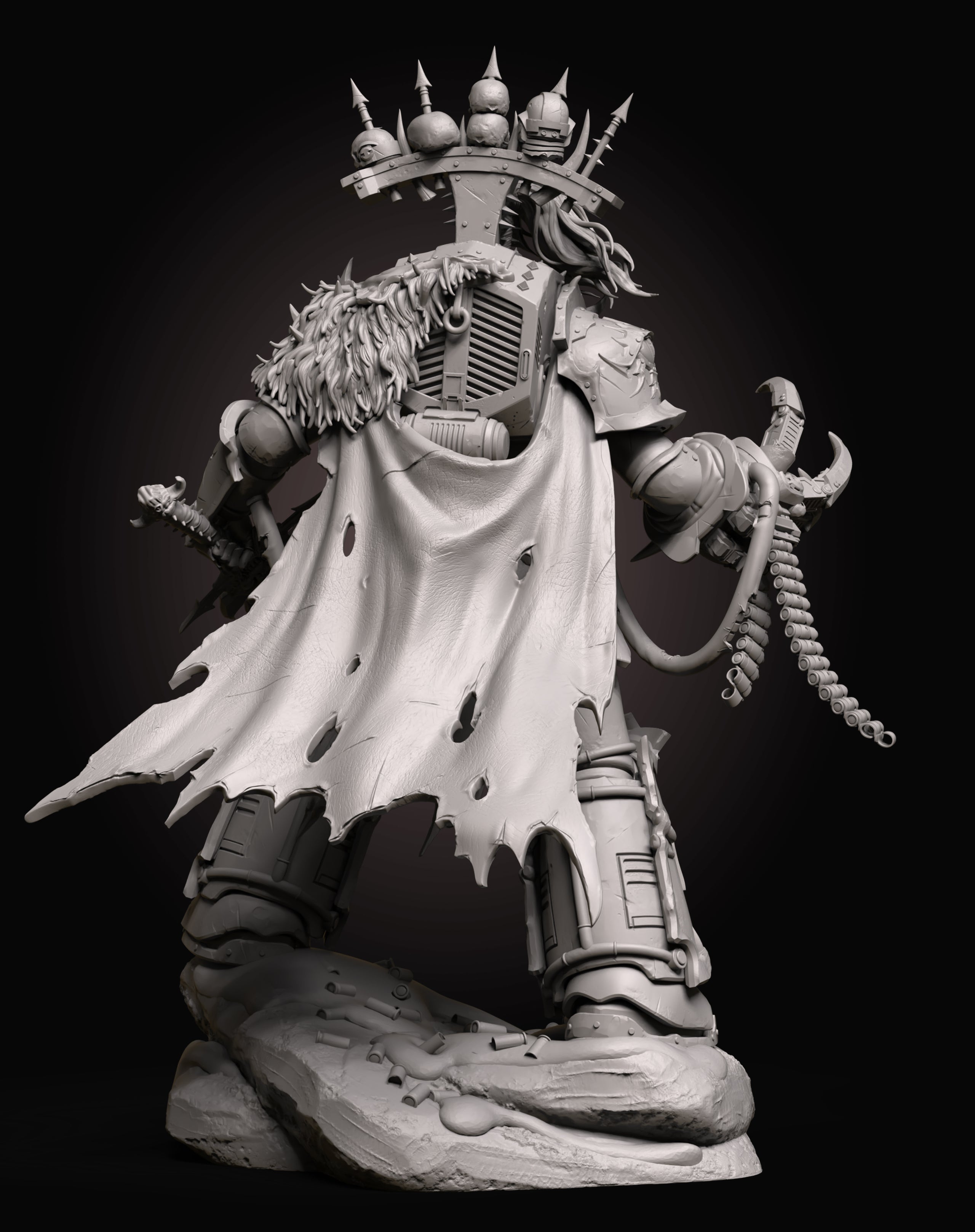 Chaos Warmaster Statue