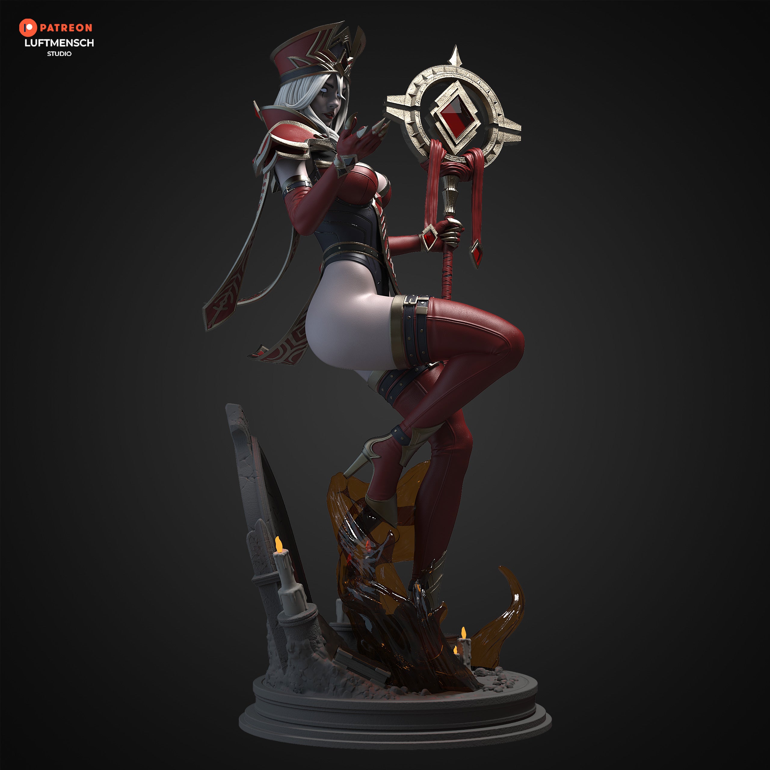 The Scarlet Inquisitor Statue