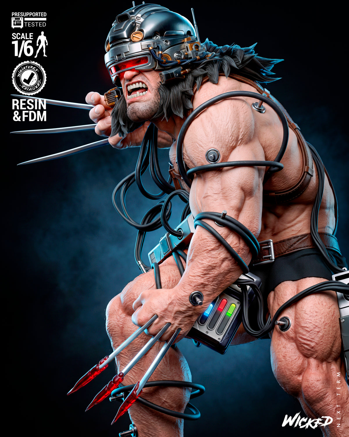 Adamantium Subject X Statue