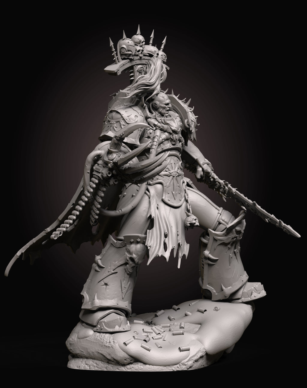Chaos Warmaster Statue