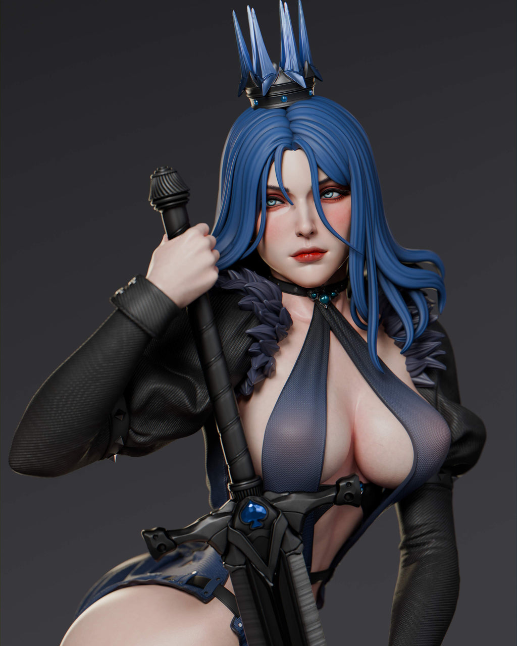 Queen of Spades Statue