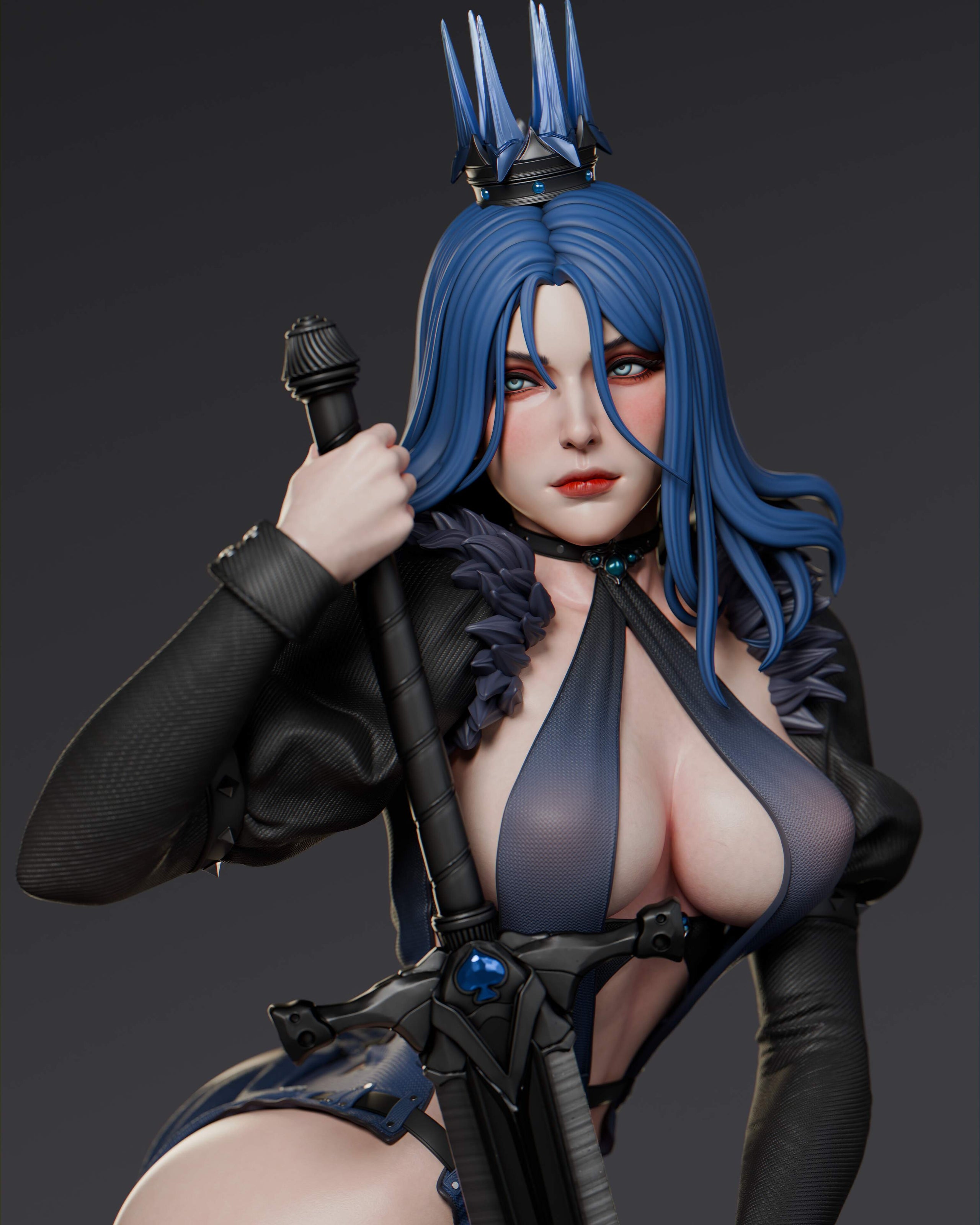 Queen of Spades Statue