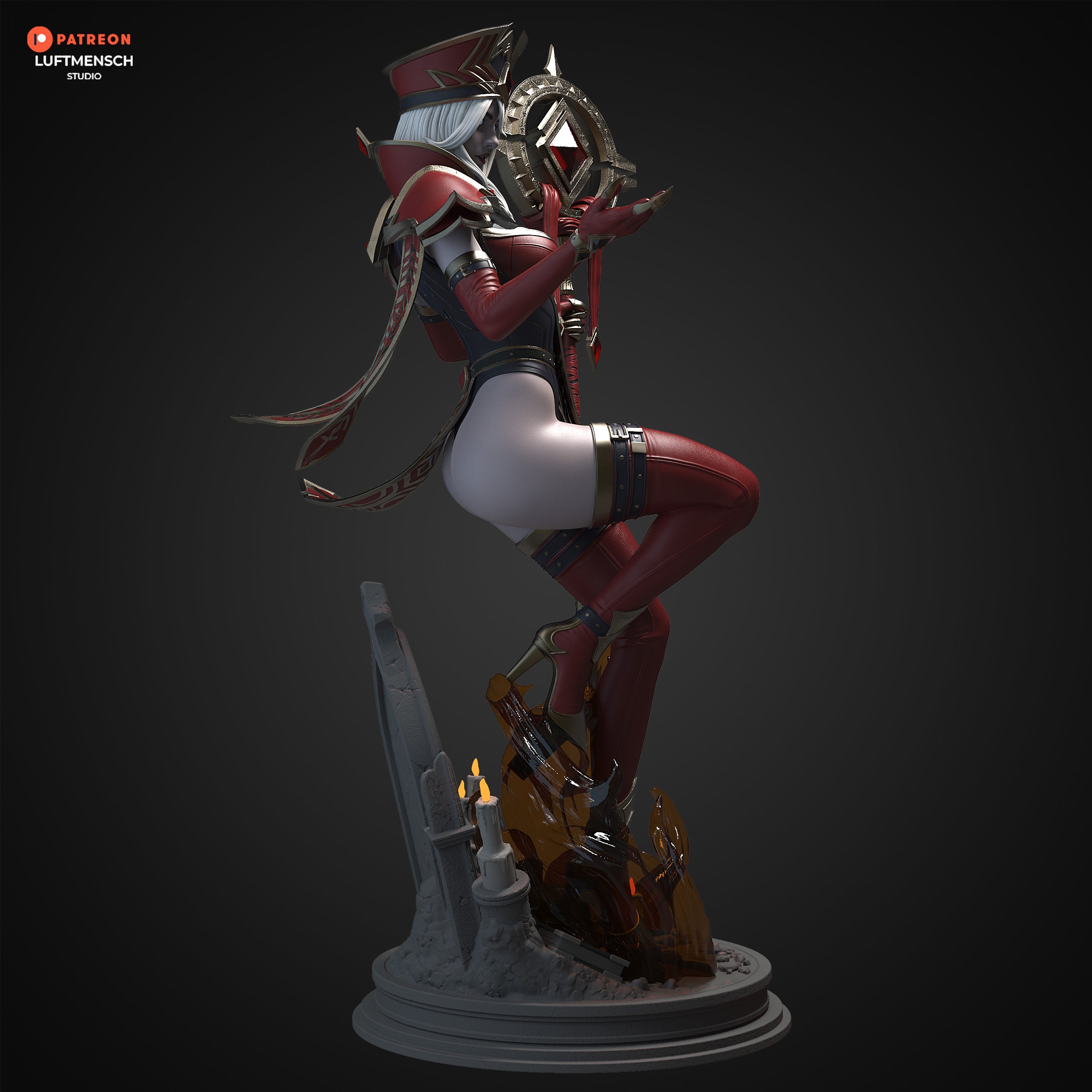 The Scarlet Inquisitor Statue
