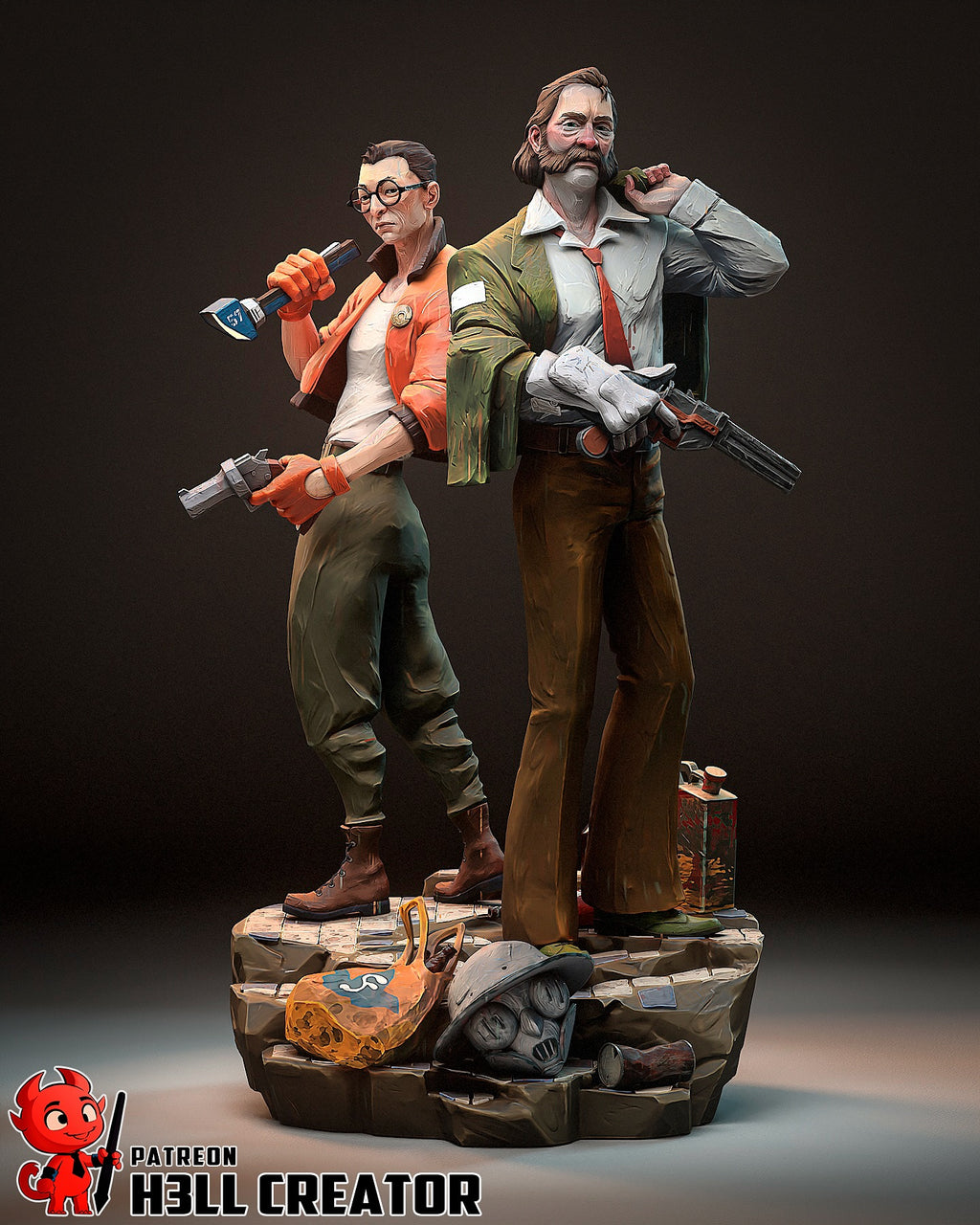 Harry & Kim Statue