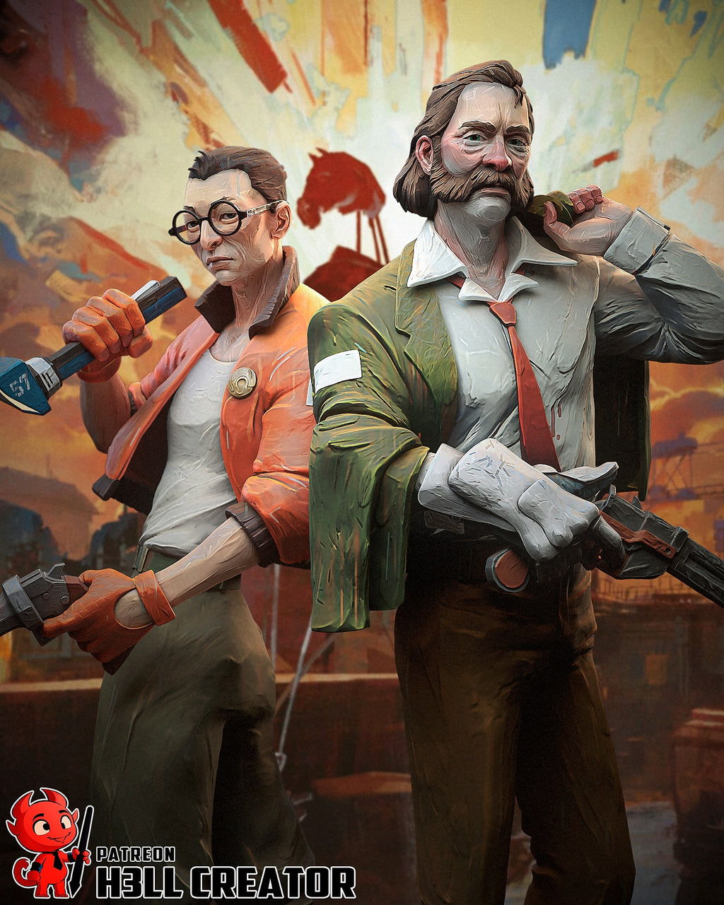 Harry & Kim Statue