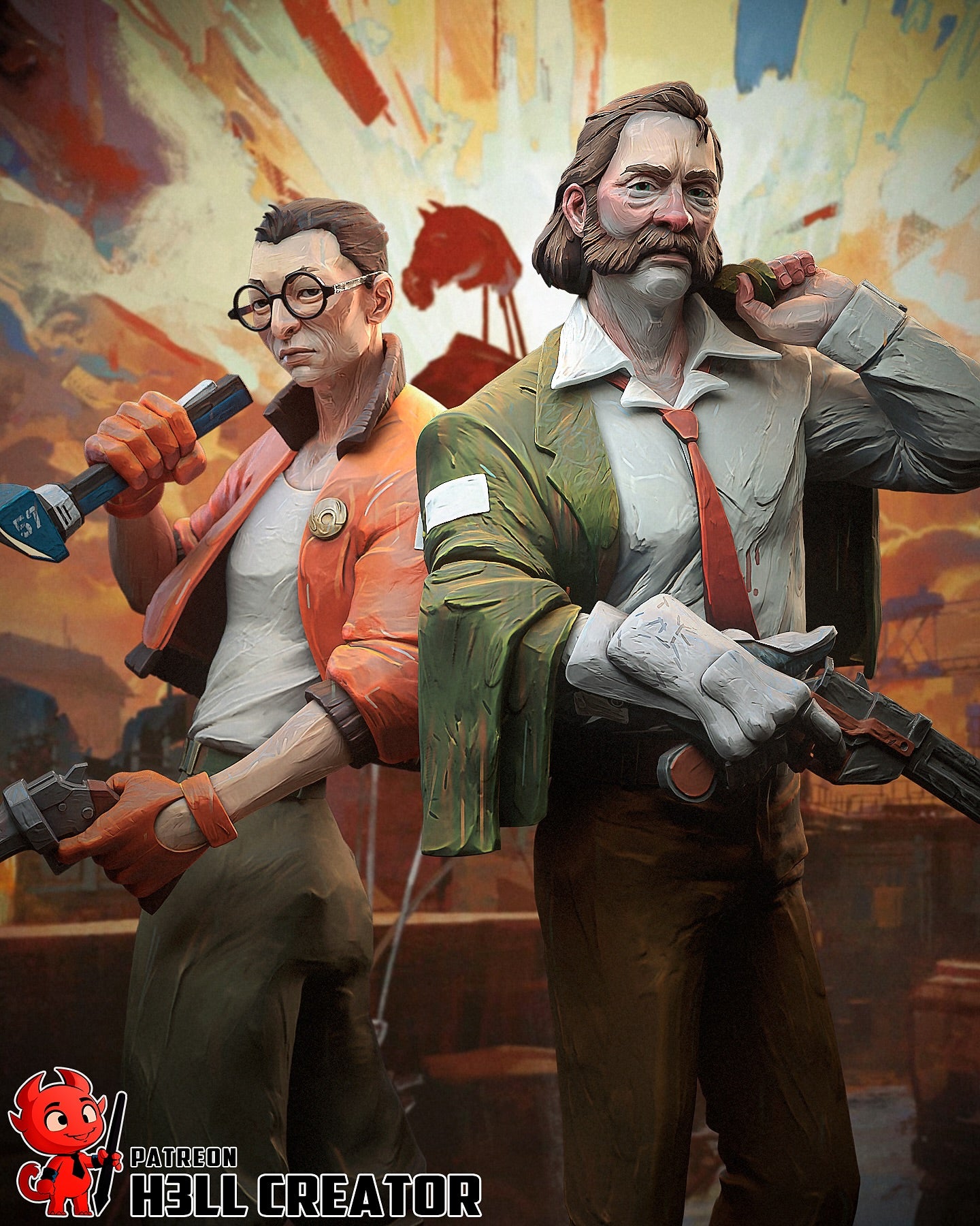 Harry & Kim Statue