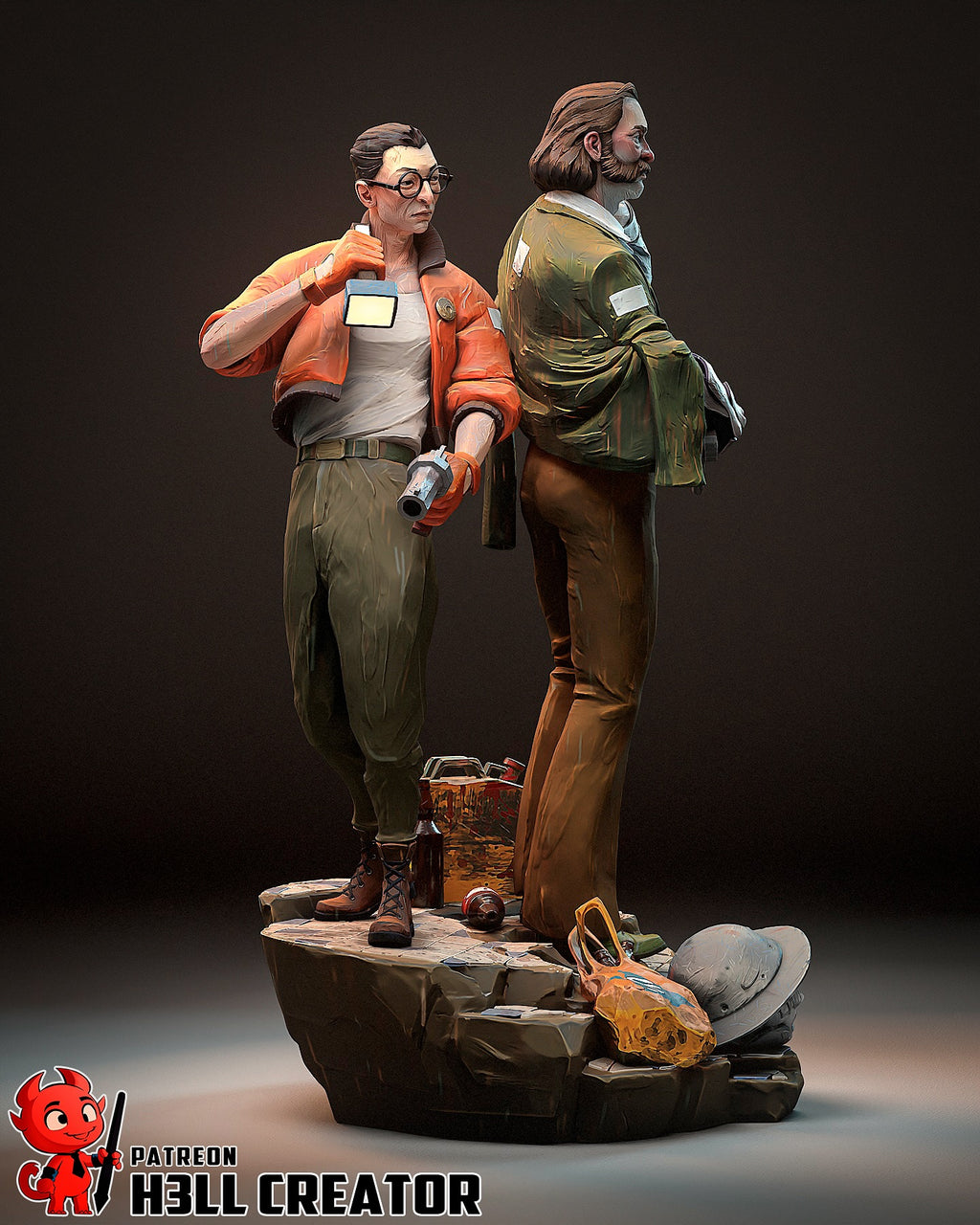 Harry & Kim Statue