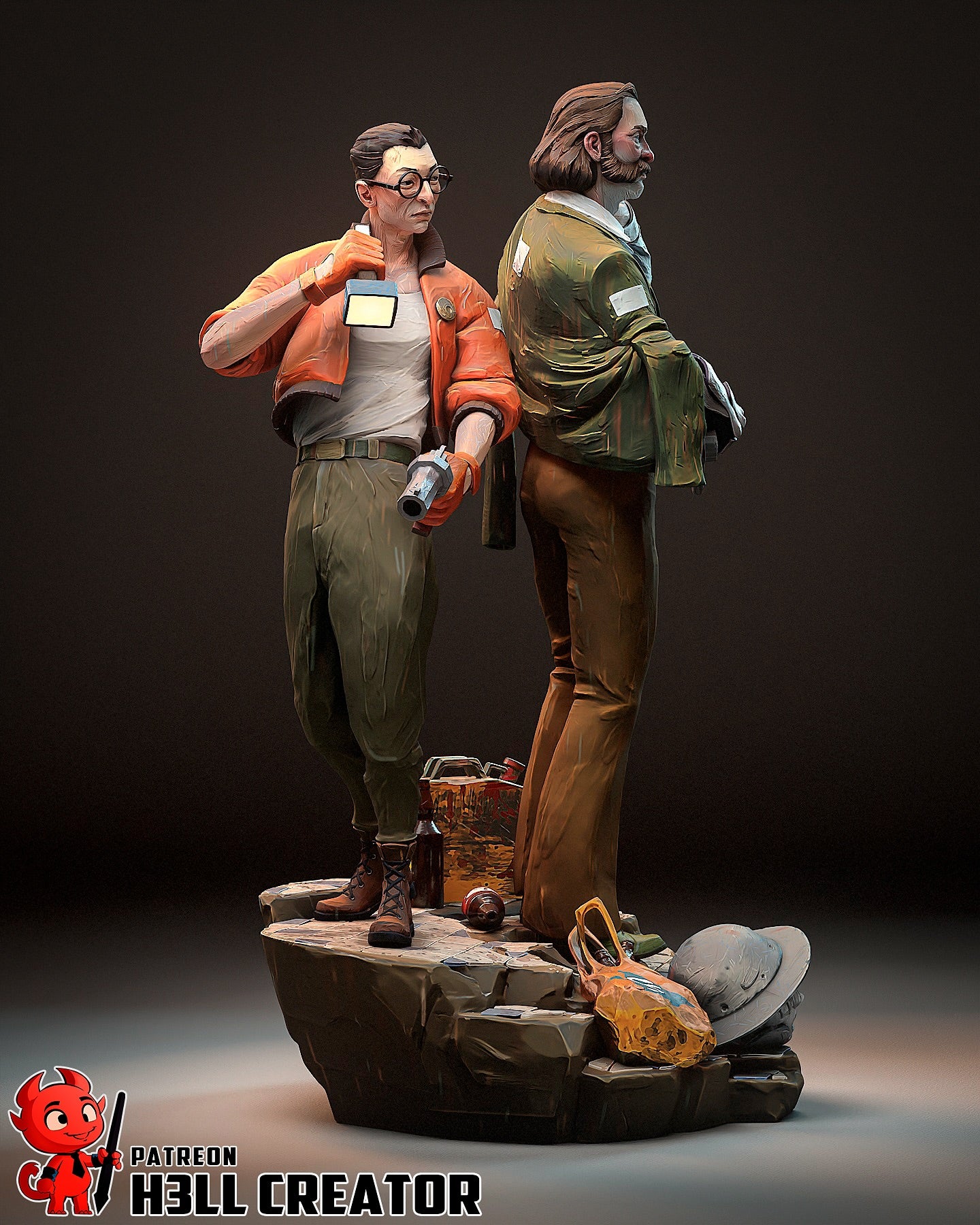 Harry & Kim Statue