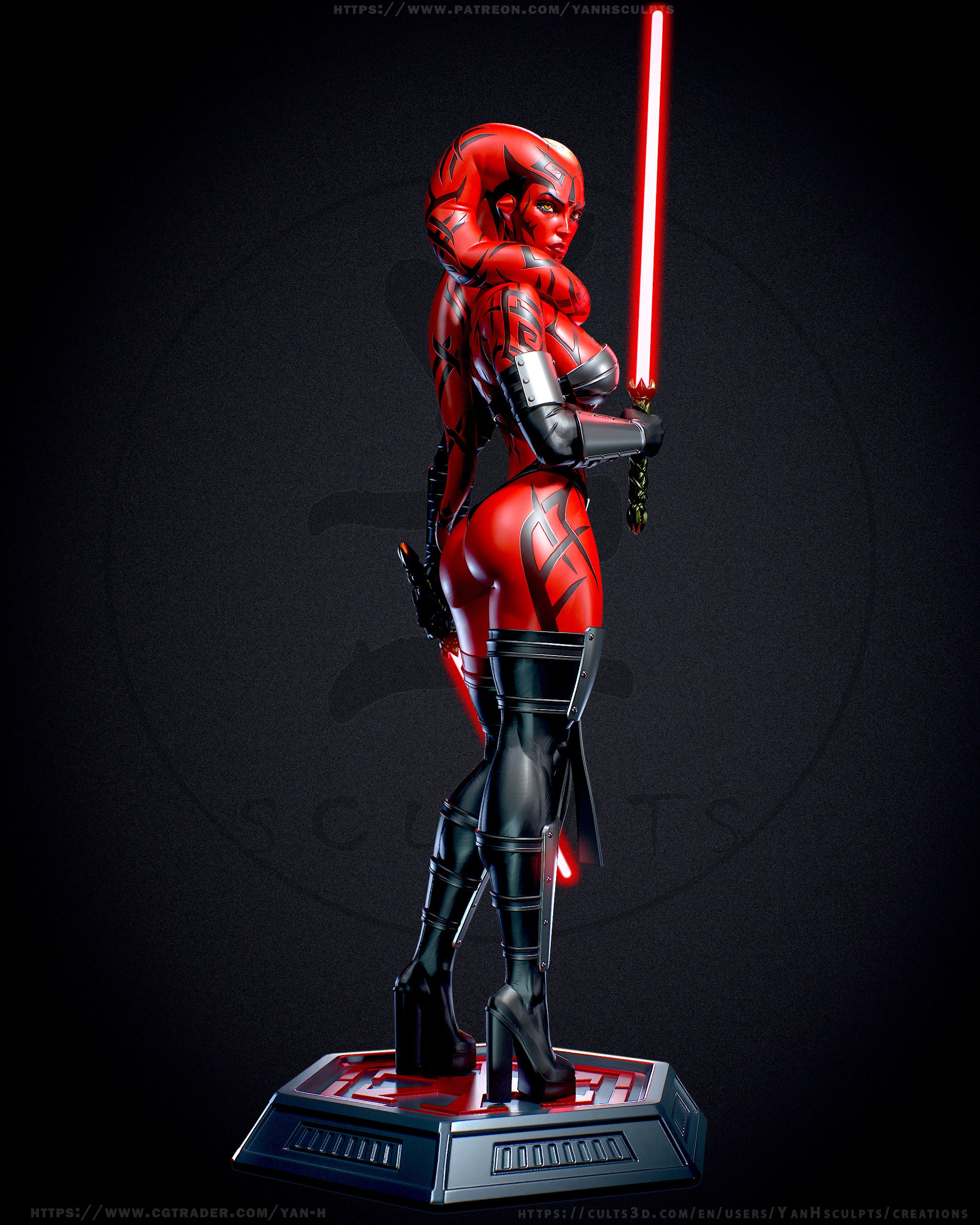 The Crimson Sith Statue
