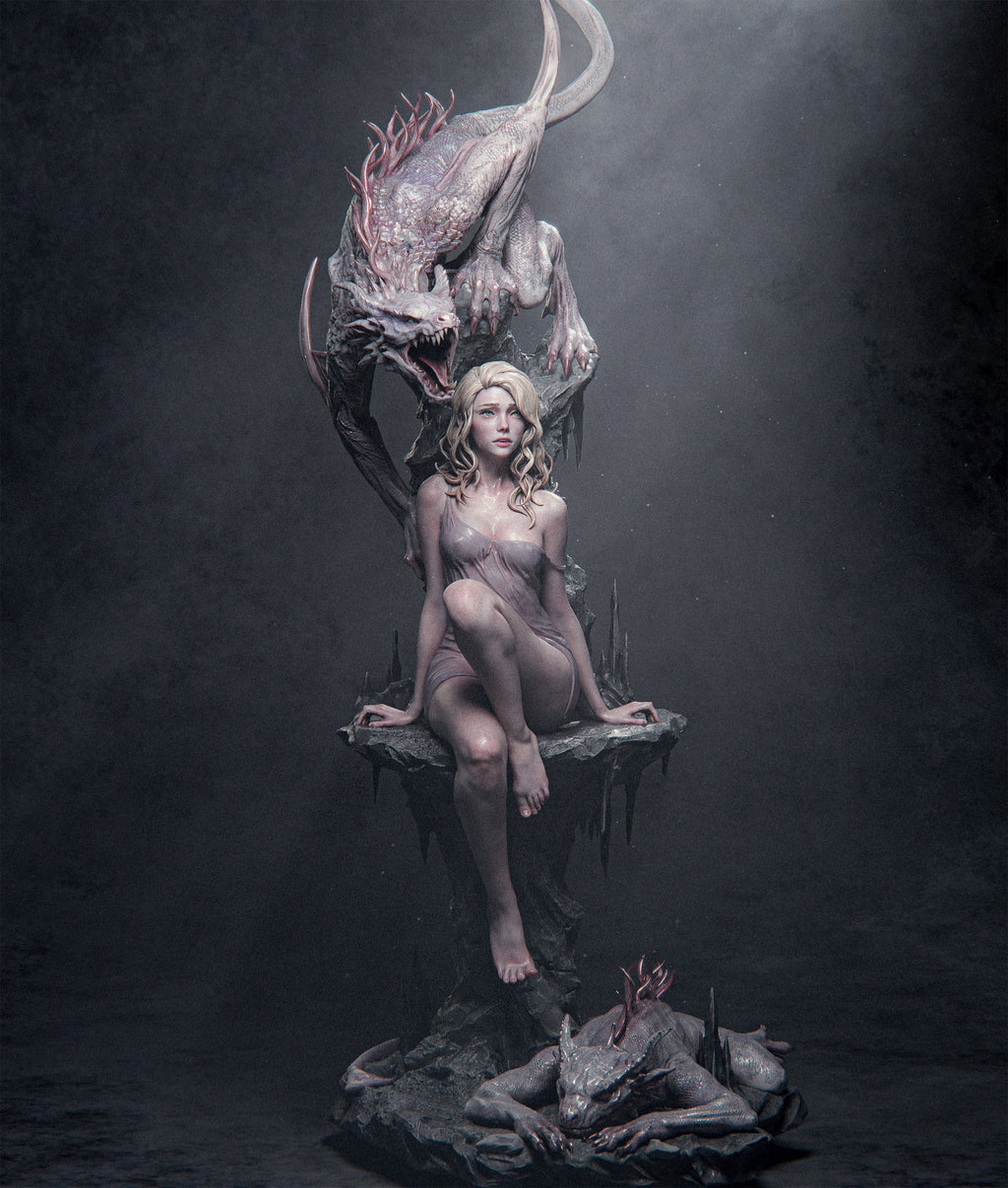 Dragon Queen Fantasy Statue