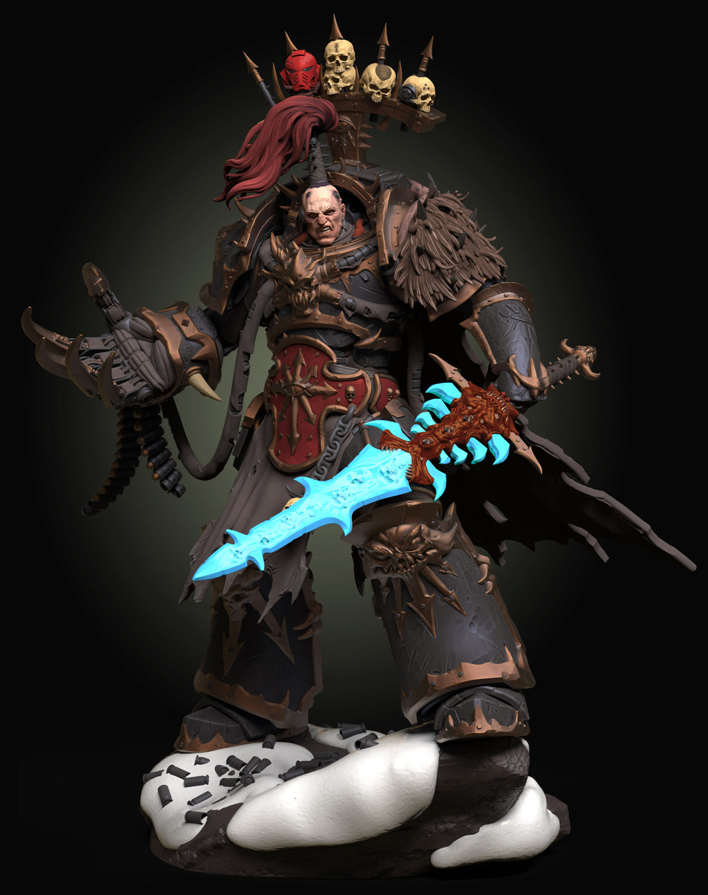 Chaos Warmaster Statue