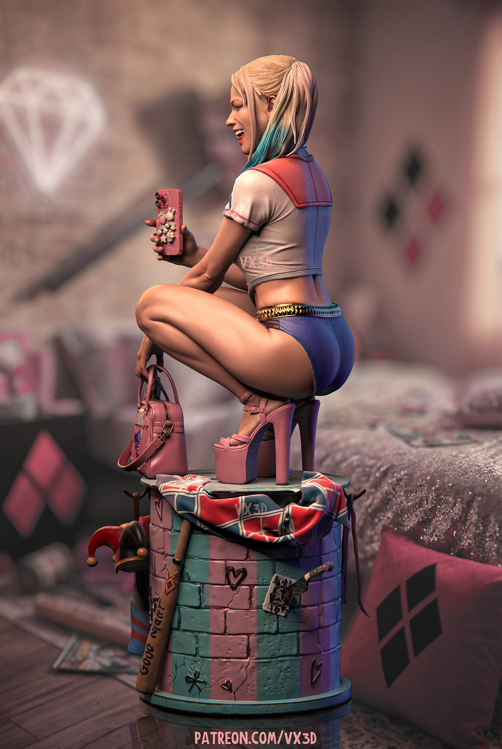 Laughing Mayhem Statue
