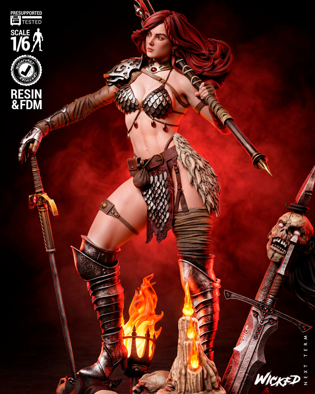 The Hyborian Flame Statue
