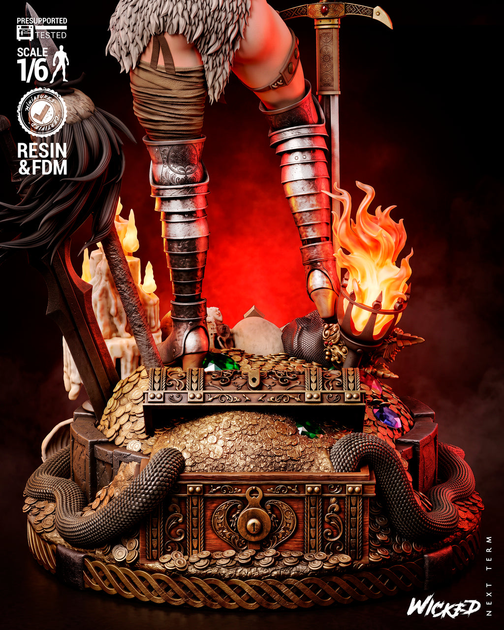 The Hyborian Flame Statue