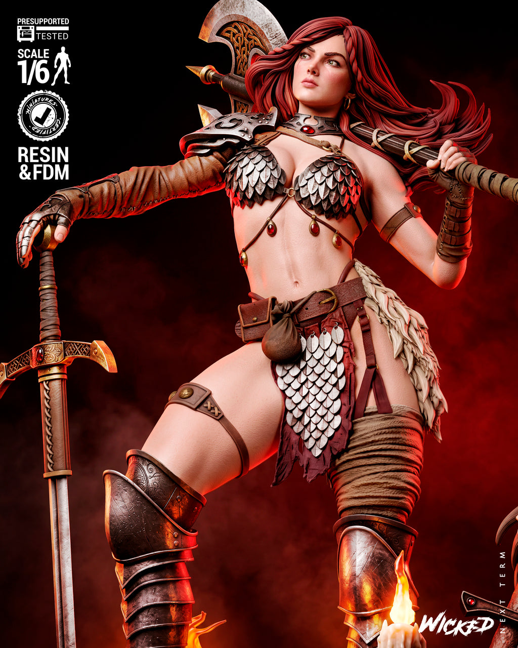 The Hyborian Flame Statue