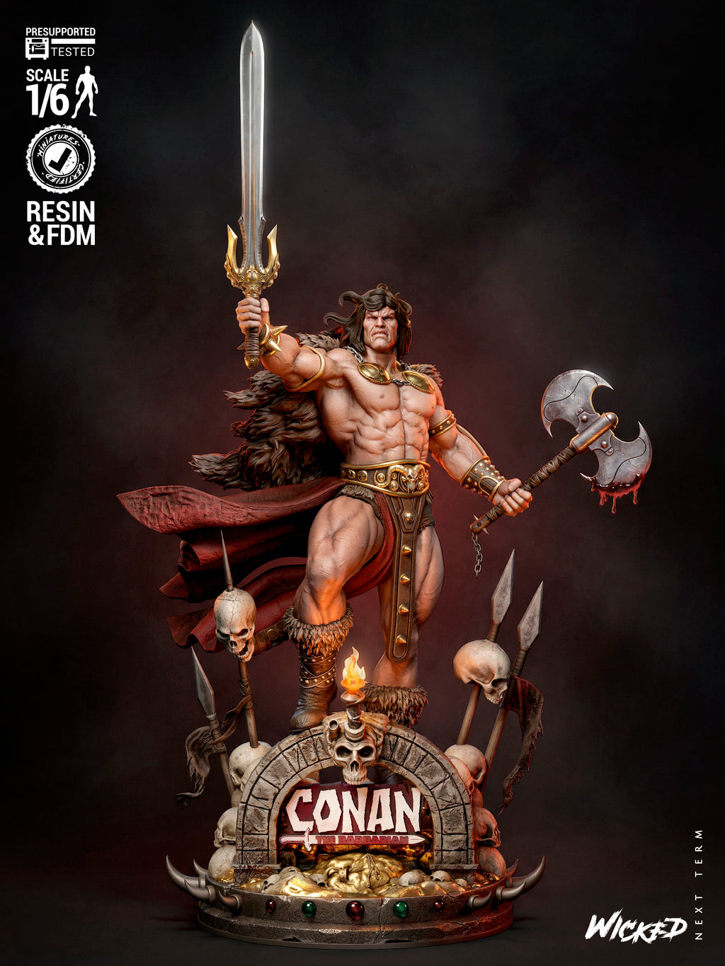 Conan The Barbarian Statue