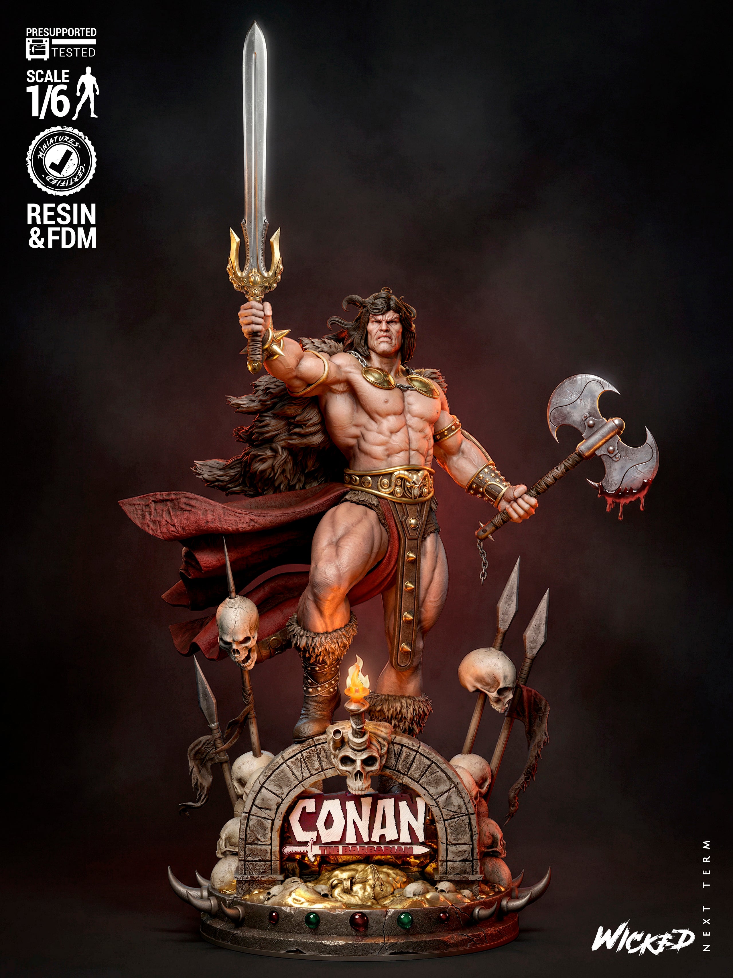 Conan The Barbarian Statue