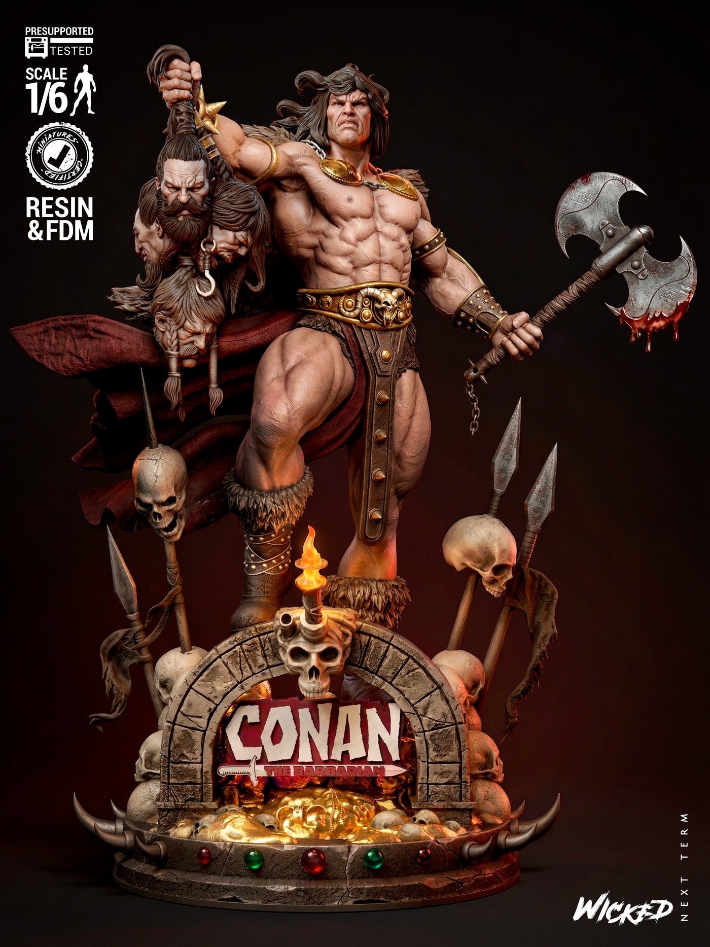 Conan The Barbarian Statue